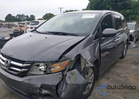 2017 Honda Odyssey Ex-L from USA, damaged, VIN 5FNRL5H63HB015089